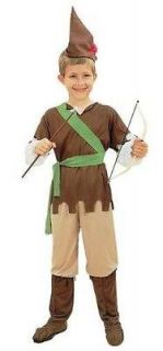 Boys Book Character Robin Hood Fancy Dress Party Costume Age 3 5
