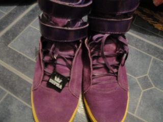 supra tk socitey justin bieber shoes purple sz 13 with tag