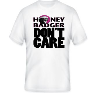 Honey Badger Dont Care T shirt in ALL sizes & light colors sku # 2 18