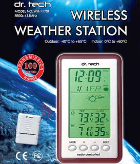 Newly listed Dr. Tech Wireless Weather Station w/ Outdoor Temperature 