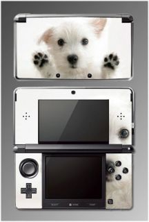   Terrier Yorksire White Puppy Dog Game SKIN Cover 10 Nintendo 3DS