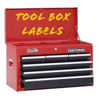 Newly listed 100 PIECE TOOL AND TOOLBOX LABEL KIT FOR SNAP ON 