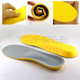 Pair Super Memory Foam Orthotic Arch Sport Support Shoe Insoles Pads 