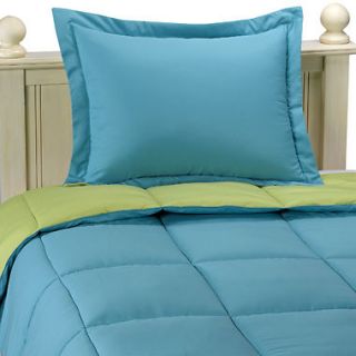 mf down alternative comforter set twin teal lime 66x92 time