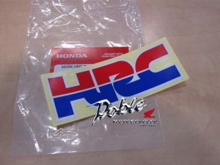 Genuine HRC Honda Racing Corporation Decal / Sticker Badge / The Real 