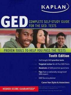 Kaplan GED Complete Self Study Guide for the GED Tests by Caren Van 