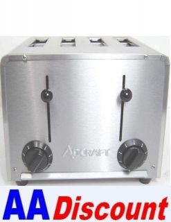 NEW ADCRAFT 4 SLOT STAINLESS COMMERCIAL TOASTER CT 04 2200 WATTS