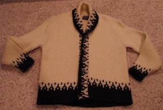 Vintage Pendleton BIG LEBOWSKI Mens L Wool Cowichan Cardigan Sweater