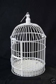 white metal oriental bird cage large size ideal for dove