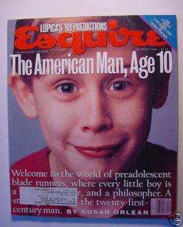 esquire mag december 1992 macaulay culkin vincent spano one day