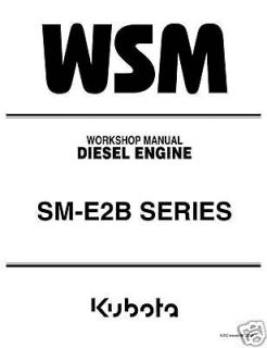 kubota work shop manual for sm e2b series diesel engine returns 