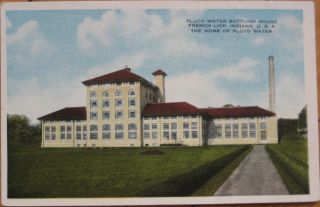 1920 postcard pluto water plant french lick indiana in time