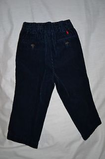 ralph lauren polo navy blue corduroy pants size 18 months euc