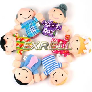   Family Finger Puppets Fancy Educational Toy Set Boy Girl Kids Gift