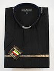 New Daniel Ellissa Black Christian Clergy Shirt Banded Collar, DS2007C
