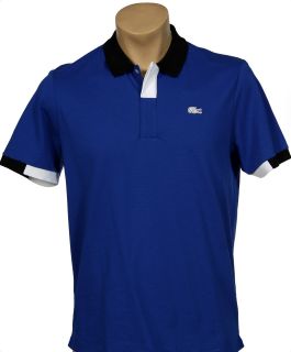 Lacoste Mens Short Sleeve Super Light Polo Shirt YH6788 Blue NWT 