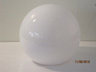 Westinghouse White Acrylic Neckless Globe   12 Dia x 5 14 Fitter