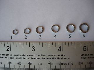100 usa stainless steel size 2 split rings 