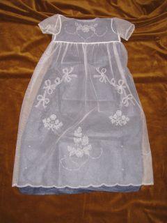 handmade limerick lace christening dress  1655 00