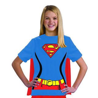 supergirl t shirt halloween costume child size medium