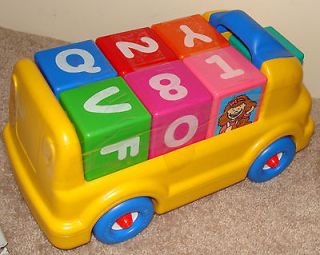 16 Little Tikes Truck with Alphabet and Number 7 Cubes Good condition 