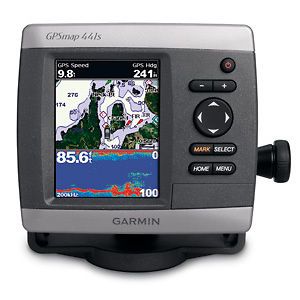 GARMIN GPSMAP 441s MARINE GPS CHARTPLOTTER FISHFINDER w/TRANSDUCER 010 