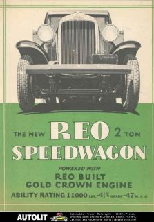 1931 1932 reo 2 ton speedwagon truck brochure 