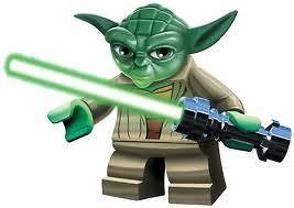 Lego starwars Yoda   iron on t shirt transfer or sticker / decal