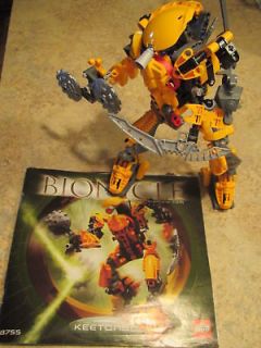 LEGO Bionicle Titan Warrior KEETONGU 8755 Complete w/ Instructions 