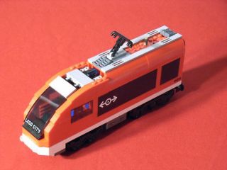 lego city red passenger train engine 7938 