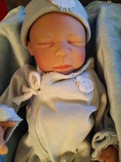 OOAK Silicone Preemie Baby Boy Doll By Award Winning Artist Pat 