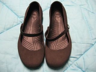 crocs black maryjane mary jane shoes size w8 w 8