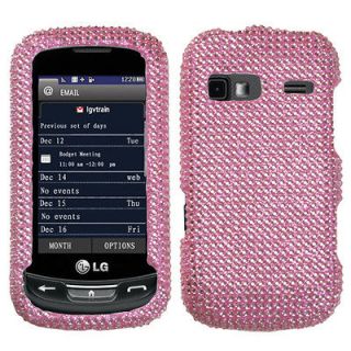 For AT&T LG Xpression Crystal Diamond BLING Hard Case Phone Cover Pink