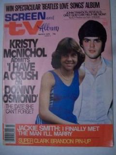   AND TV AND ALBUM MAGAZINE MARCH 1978 KRISTY MCNICOL & DONNY OSMOND