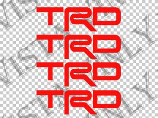   TRD Racing Development Wheel Center Cap vinyl decal sticker overlay