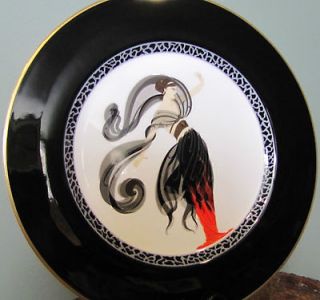 erte mikasa 12 charger plate flames d amour a3053 1985