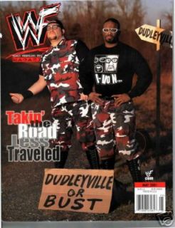 wwe wwf magazine 2001 may dudley boyz bubba d von