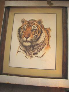 TIGER PRINT Guy Coheleach by Franklin Mint Signed Lithograph SIBERIAN 