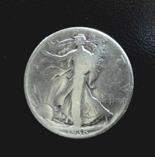 1938 p silver walking liberty half dollar 