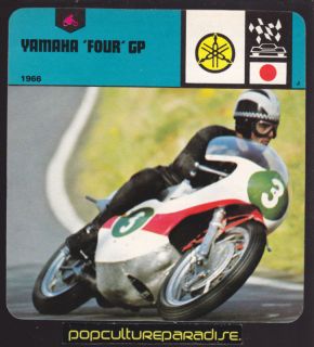 1966 yamaha four gp phil read 250cc motorcycle card from