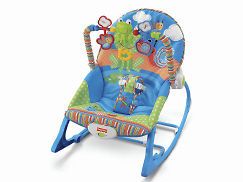 FISHER PRICE INFANT TO TODDLER ROCKER NEW STYLE FROG & FRIENDS