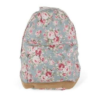 unihood New Womens Floral print laminated cotton Suede Backpack Girls 