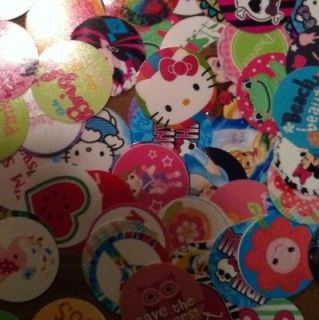 50 PRECUT Bottlecap Images La La Loopsy M2MGymboree Hello Kitty Minnie 