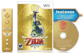 The Legend of Zelda Skyward Sword Gold Remote Bundle (Wii, 2011)