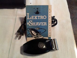   Packard Lektro Electric Shaver Razor with original box and papers