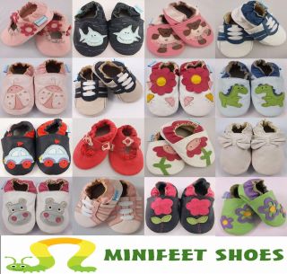 NEW SOFT LEATHER BABY BOY & GIRL SHOES 0 6, 6 12, 12 18, 18 24 MTHS 