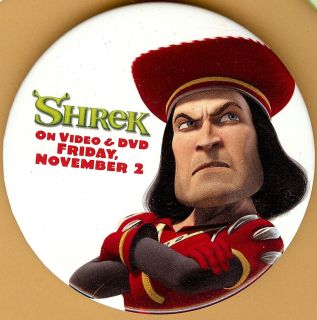 promo movie button for shrek lord farquaad 