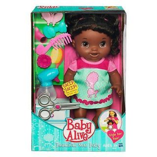 Baby Alive African American Doll Beautiful Now Hairstyle Doll NEW NIB