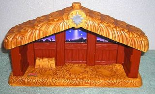 FISHER PRICE LITTLE PEOPLE CHRISTMAS STABLE NATIVITY MANGER 2002