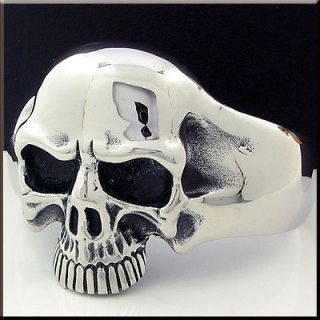   Stainless Steel Bangle Cuff Bracelet 8 Skull Head Height50mm NEW